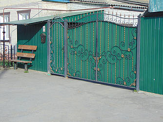 Ворота з профнастилу В-30