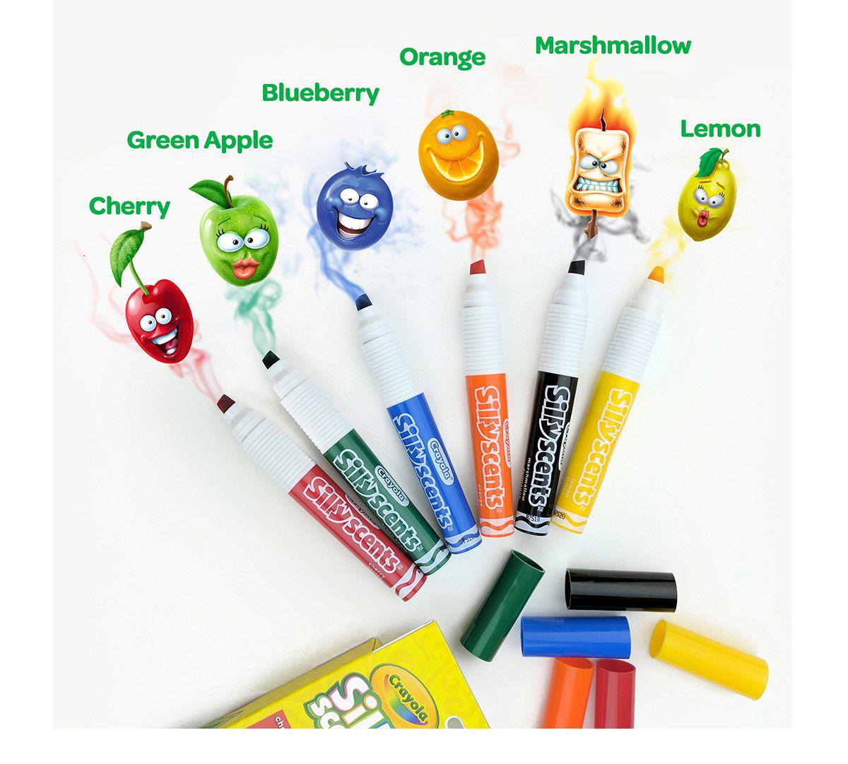 Crayola Silly scents ароматизовані змивні маркери 6 шт.