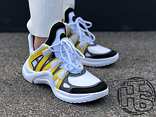 Жіночі кросівки Louis Vuitton LV Archlight Sneaker White/Yellow 1A43KL, фото 3