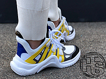 Жіночі кросівки Louis Vuitton LV Archlight Sneaker White/Yellow 1A43KL, фото 2