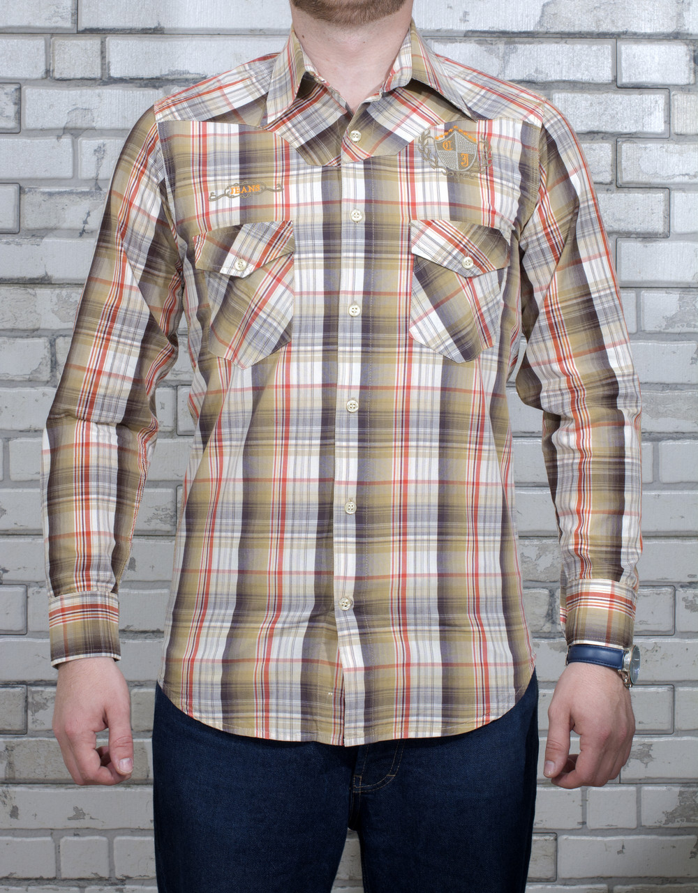 Сорочка чоловіча Crown Jeans модель cr-133-01