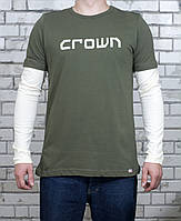 Лонгслів чоловічий Crown Jeans модель cr-138-01