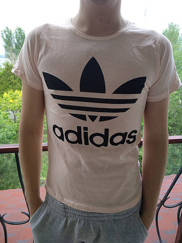 Футболка чоловіча логотип ADIDAS, фото 2
