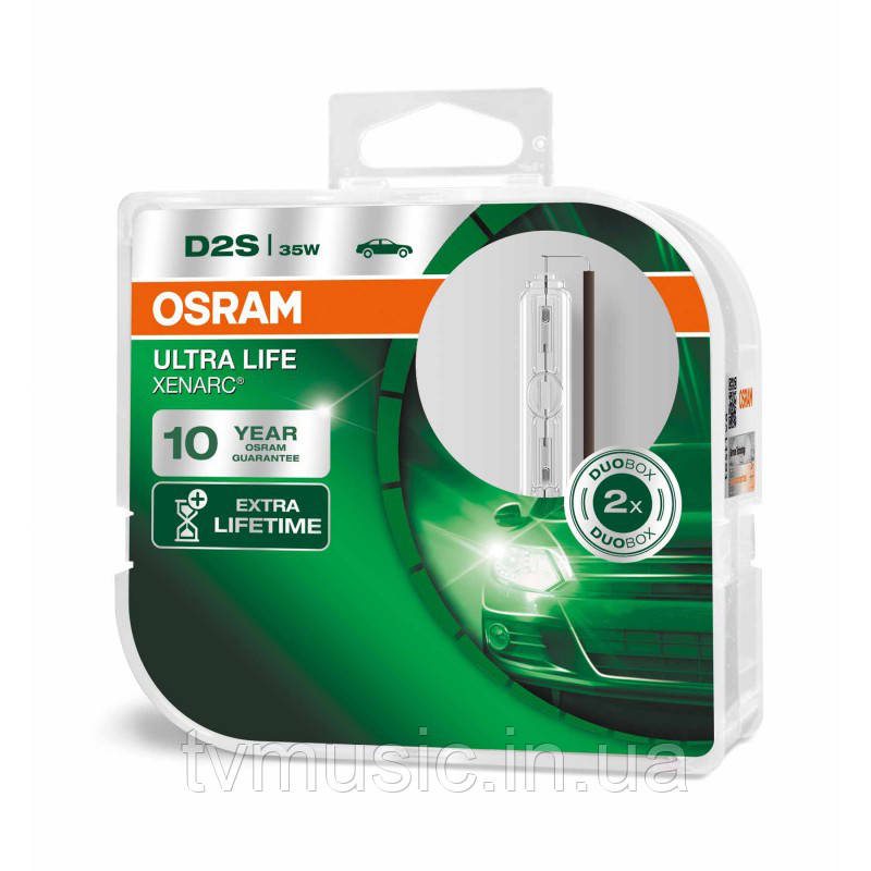 Ксенонові лампи Osram Xenarc Ultra Life D2S (66240ULT-DUOBOX), фото 1