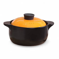 Каструля "Del Fuoco" 18х10см/1.6 л керамічна з кришкою Fissman