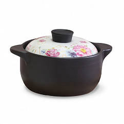 Каструля "Del Fuoco" 22х11см/2.5 л керамічна з кришкою Fissman