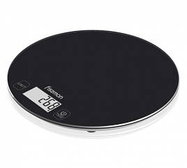 Ваги кухонні електронні 18х1.5см скляні Fissman