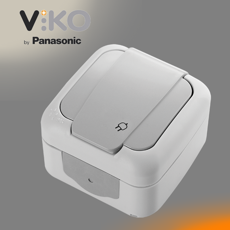 Розетка із заземленням і захисними шторками Palmiye