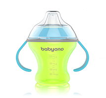 Чашка-непроливайка BabyOno Natural Nursing з м'яким носиком 180 мл Жовтий