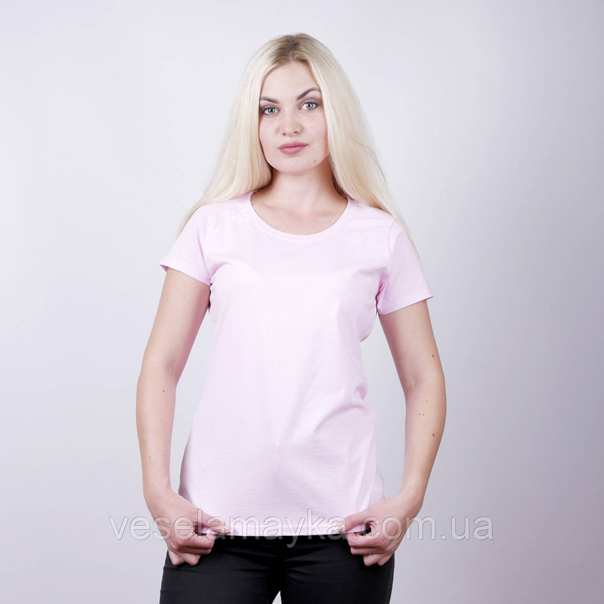 Рожева жіноча футболка (Комфорт)
