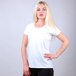 Біла жіноча футболка (Комфорт)