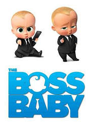 Вафельна картинка для торта "Бос молокосос. Boss baby", прямокутна, (лист А4)