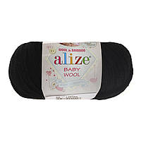 Alize baby wool - 60 черный