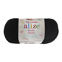 Alize baby wool - 60 чорний