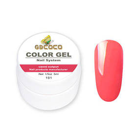 Гель-фарба GD Сосо Color Gel 101 насичений червоний 5 ml