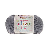 Alize baby wool - 119 серое небо