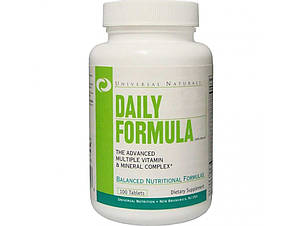 Мультивітаміни Universal Nutrition DAILY FORMULA 100 таб США, фото 3