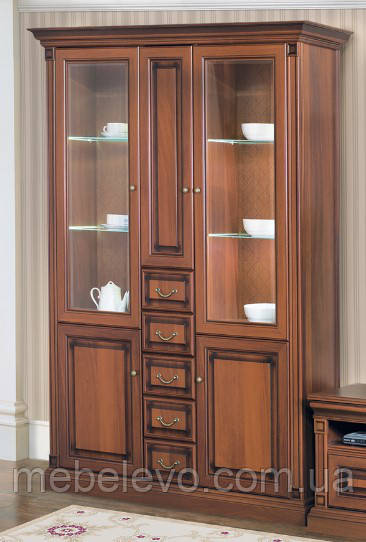 Набукко Вітрина 3Д 2120х1570х490мм патина Скай