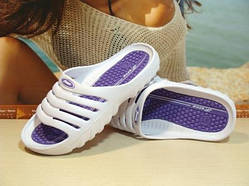Жіночі сланці Super Cool біло-фіолетові 37 р.