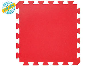 М'яка підлога (килимок-пазл 50*50*1 см) Eva-Line "Веселка" Червоний