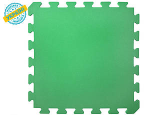 М'яка підлога (килимок-пазл 50*50*1 см) Eva-Line "Веселка" Зелений