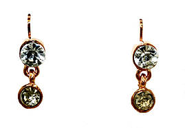  Сережки бульт з англійською застібкою. Висота сережки 2.2 см ширина 7 мм. 