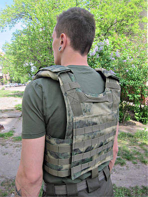 Плитоноска MAX-SV чохол для бронепластин PLATE CARRIER ATACS-FG-4103-1, фото 3