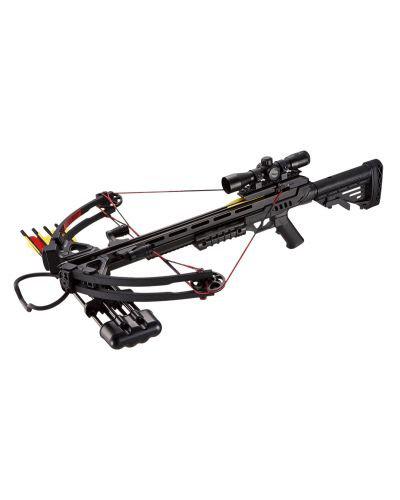 Арбалет Man Kung MK-XB52BK-KIT Блочний, гвинтівкового типу, пластиковий  приклад колір чорний