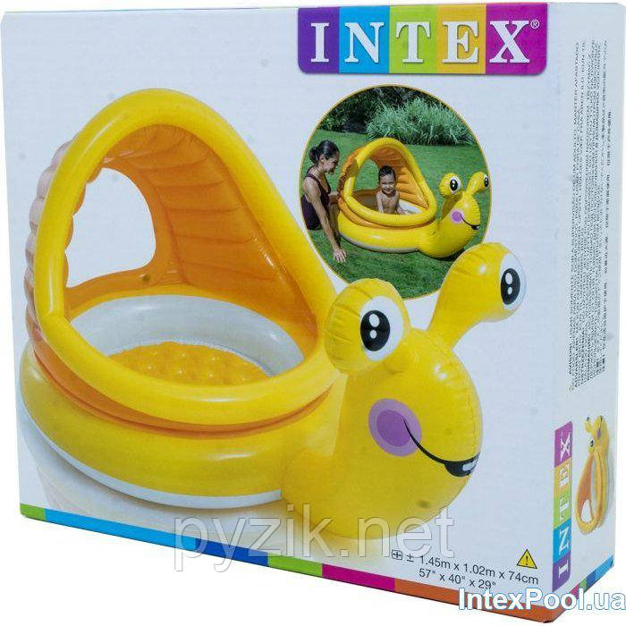 Детский надувной бассейн Intex "Улитка", 145 х 102 х 74 cм - фото 2 - id-p705130498