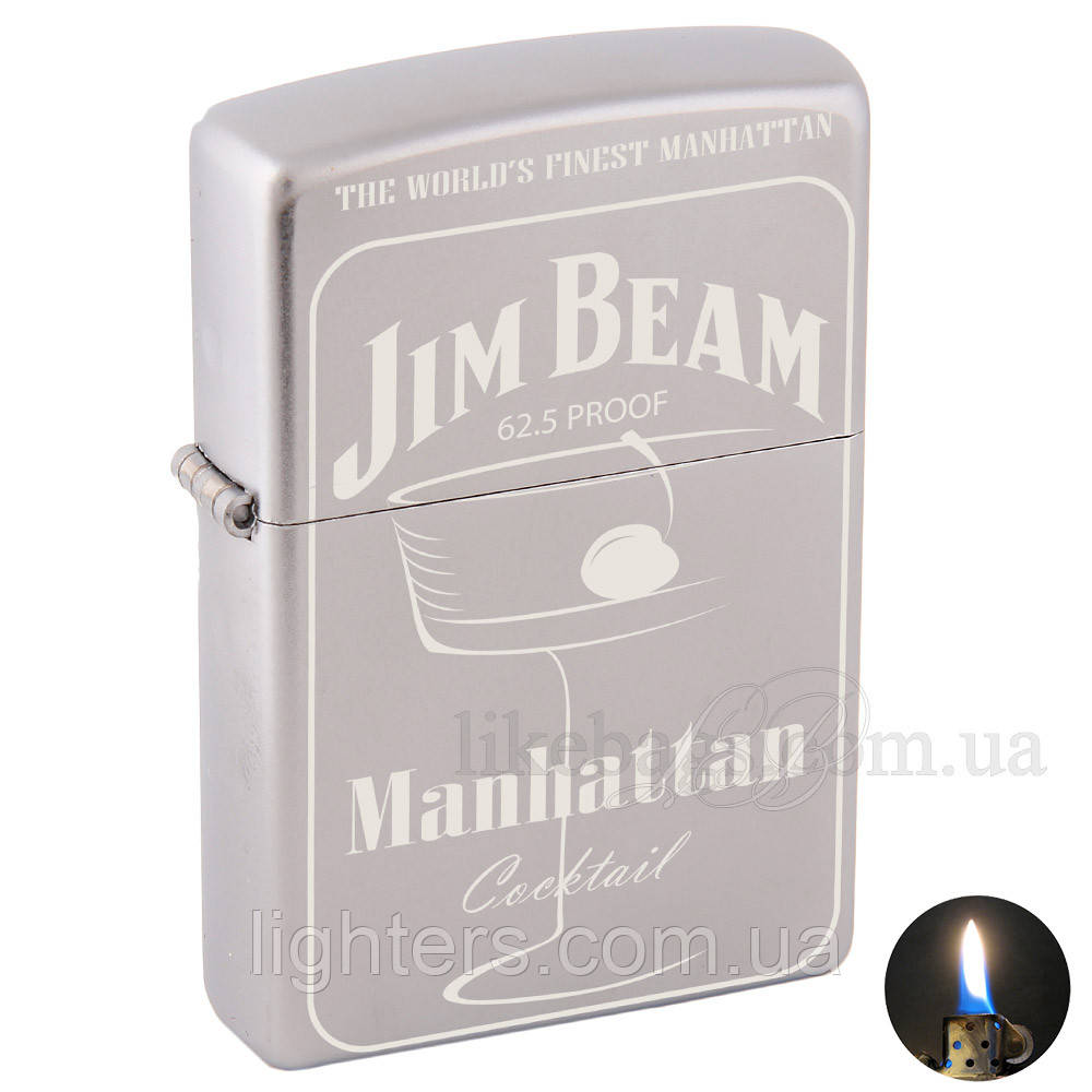 Запальничка Zippo 205 Satin Chrome Матовий хром 205501, фото 1