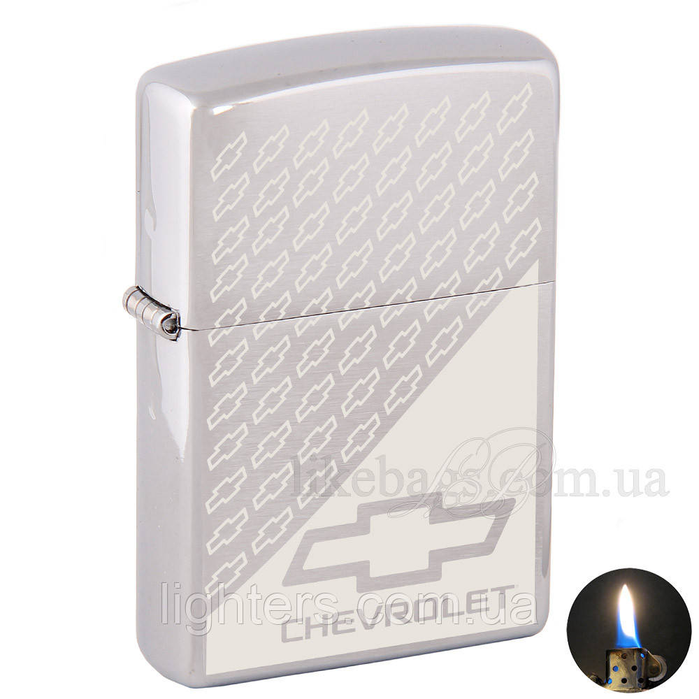Запальничка Zippo 200 Brushed Chrome Матовий хром 200508, фото 1
