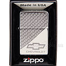 Запальничка Zippo 200 Brushed Chrome Матовий хром 200508, фото 2