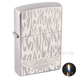 Запальничка Zippo 205 Satin Chrome сіра 205506