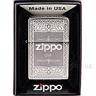 Запальничка Zippo 200 Brushed Chrome сіра 200503, фото 2