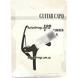 Каподастр затискач для гітари капо тригер метал Blue для акустичної й електрогітари, фото 3