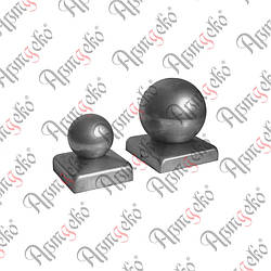 Кришка на стовп, Ковпак на стовп 40х40 куля 40 Арт. 62.004.04N