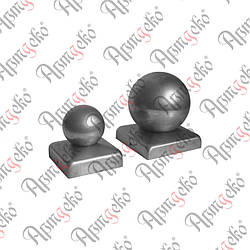 Кришка для стовпа, Ковпак на стовп 50х50 куля 50 Арт. 62.005.05