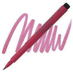 Ручка-пензлик капілярна Faber-Castell Pitt Artist Pen Brush, колір рожевий кармін №127, 167427