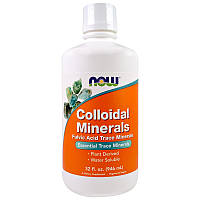 Колоїдні Мінерали, Colloidal Minerals, Now Foods, 946 мл