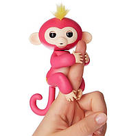 WowWee Fingerlings - Interactive Baby Monkey - Bella (Pink with Yellow Hair) By WowWee