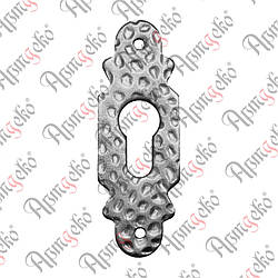 Декоративна накладка на замок 105х37х3 фактурна Арт. 63.047