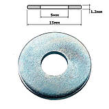 Шайба плоска оцинкована 5х15 (1000шт.), фото 2