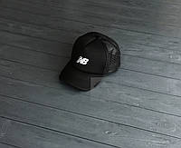 Спортивная кепка New Balance, Нью беланс, тракер, летняя кепка, унисекс, черного цвета,