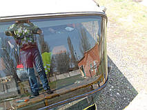 Изготовление и замена верхнего лобового стекла на Neoplan 116 в Никополе (Украина). 1