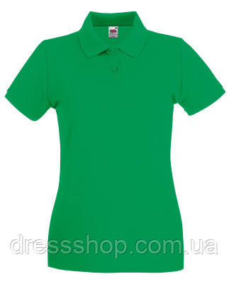 Жіноча сорочка поло Преміум Яскраво-Зелений