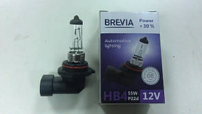 Лампа галогенова "BREVIA" HB4 12V 55W P22D POWER +30% - виробництва Корея