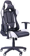 Геймерське крісло VR Racer Blade чорний/білий AMF