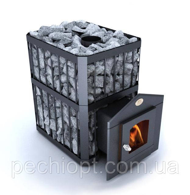 Піч Новаслав Пруток ПКС-04 П 26м3 Топка через стіну, скло