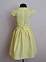 Дитяче літнє плаття сарафан для дівчинки 128 134 розмір, жовтого кольору, фото 3
