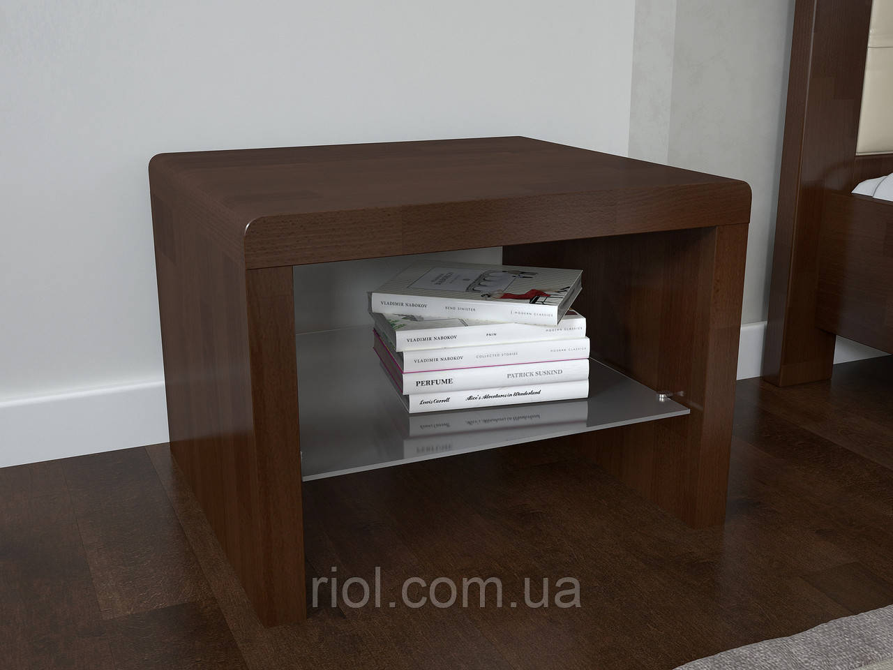 Приліжкова тумба Гармонія з натурального дерева, фото 1